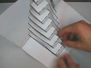 3D schody z papiera - Ako vyrobiť 3D schody z papiera
