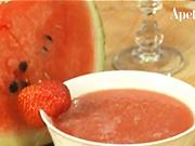 Melónová polievka - recept na melónovú polievku  s jahodami