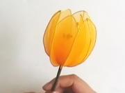 Umelé tulipány - ako vyrobiť kvet zo siloniek