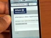 Zdokumentovanie autonehody cez iPhone  - Elektronická aplikácia na zdokumentovanie poistnej udalosti  - Alianz SP