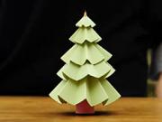 Vianočný stromček z papiera - papierový vianočný stromček