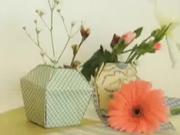 Papierová váza - ako poskladať origami papierovú  váza