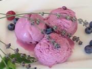 Levanduľová zmrzlina - recept na levandulovo-čučoriedkovú  zmrzlinu - levandula, čučoriedky