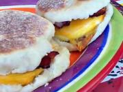 Muffin s vajíčkom a slaninou - recept