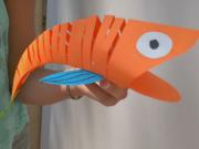 Ryba z papiera - ako vyrobiť pohybujúcu sa rybu z papiera - pohyblivá papierová ryba 