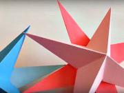 Hviezda z papiera - 3D papierová hviezda